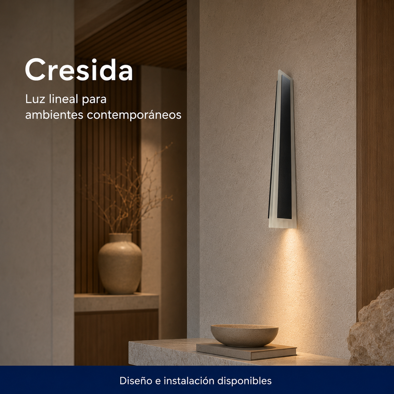 Cresida instalado en ambiente interior o exterior