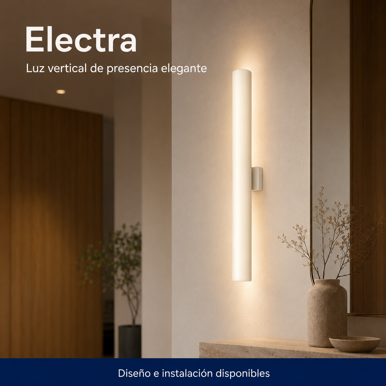 Electra instalado en ambiente interior o exterior
