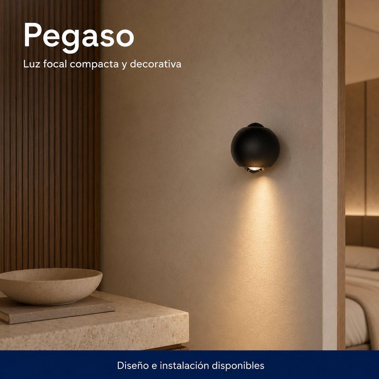 Pegaso instalado en ambiente interior o exterior