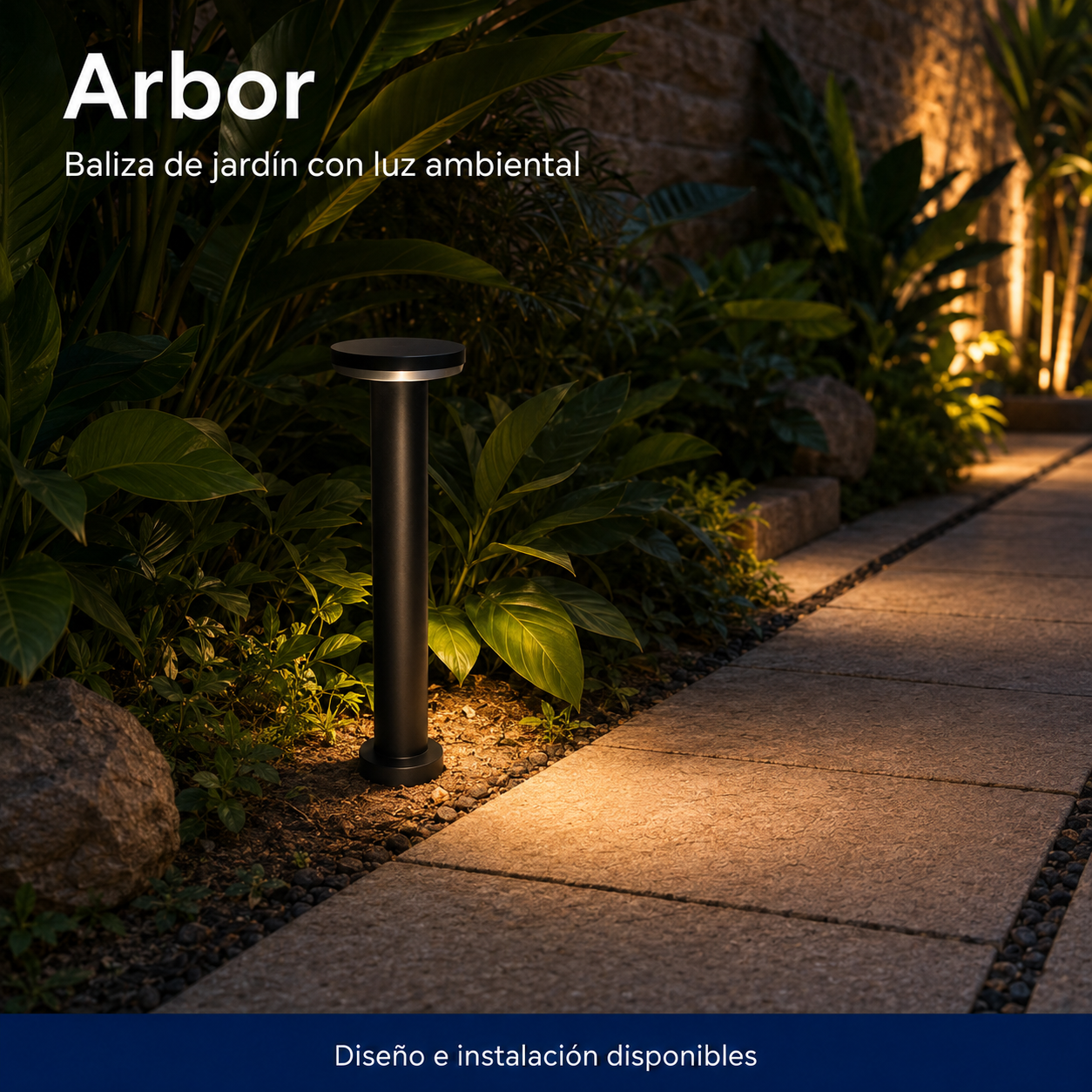 Arbor instalado en ambiente interior o exterior