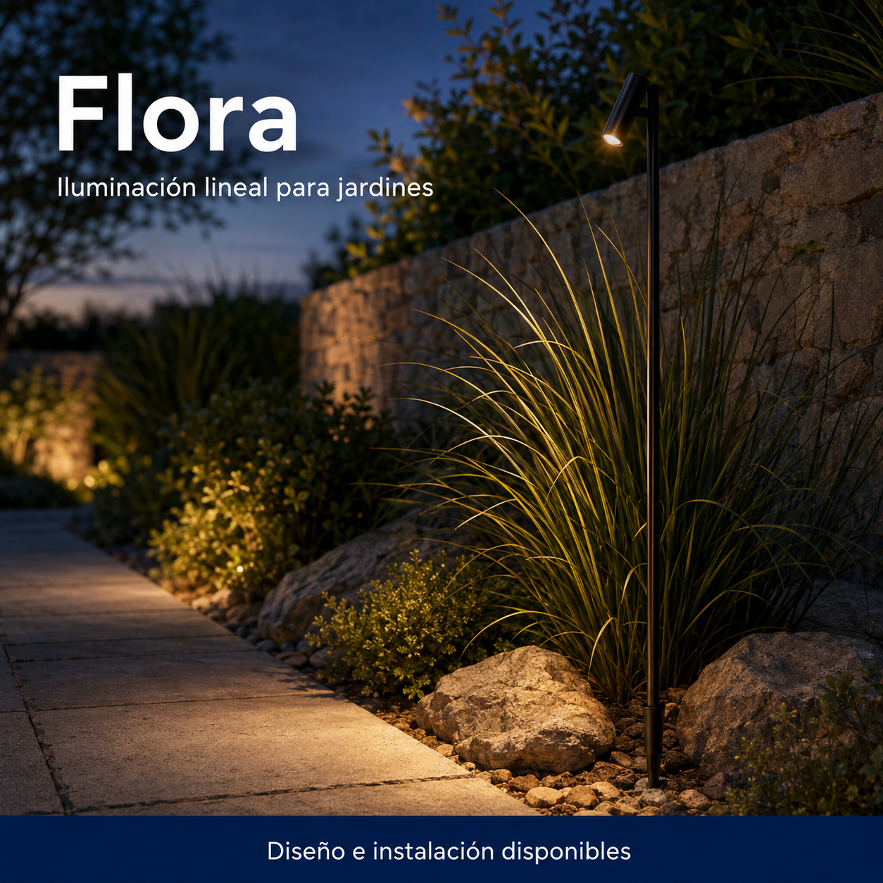 Flora instalado en ambiente interior o exterior