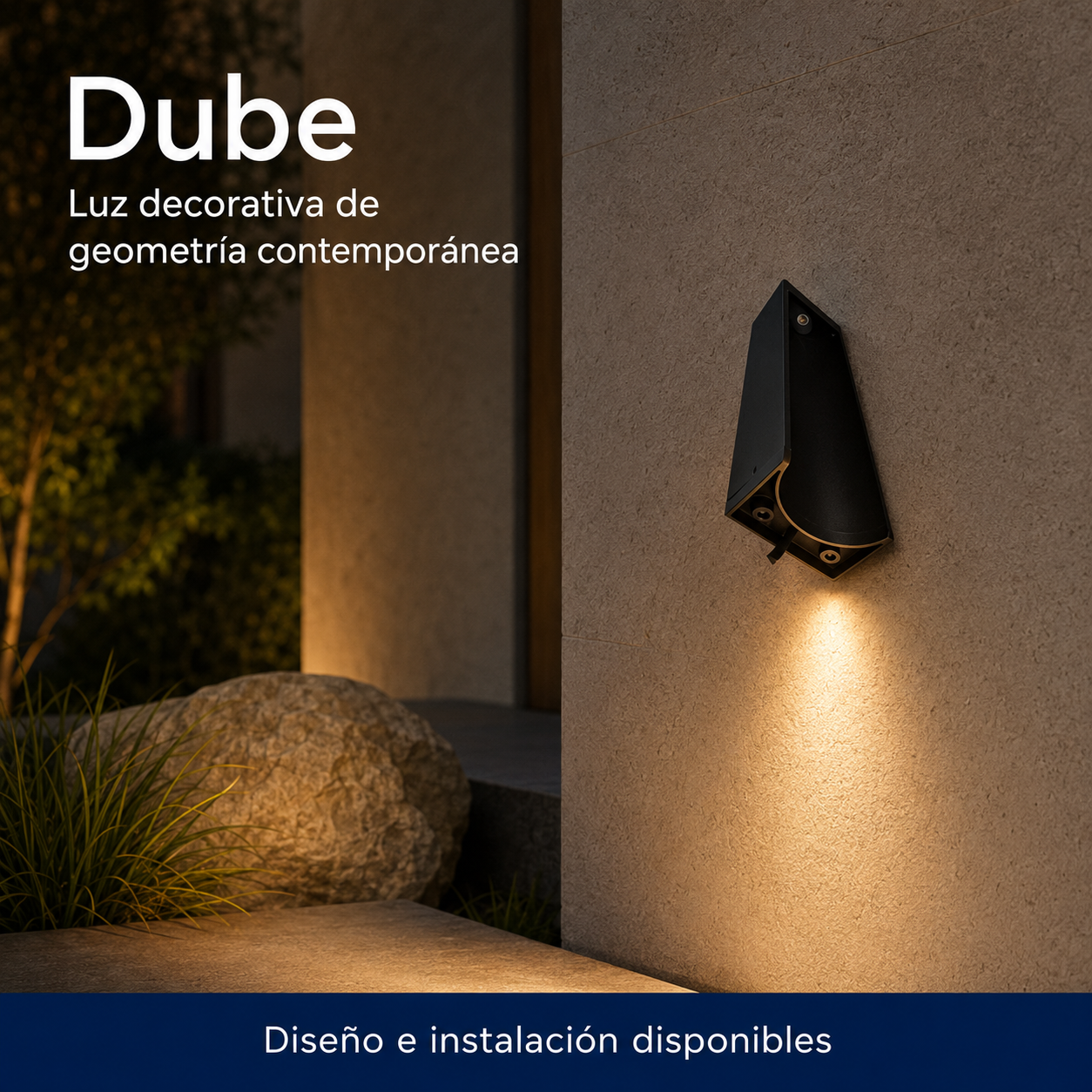 Dube instalado en ambiente interior o exterior