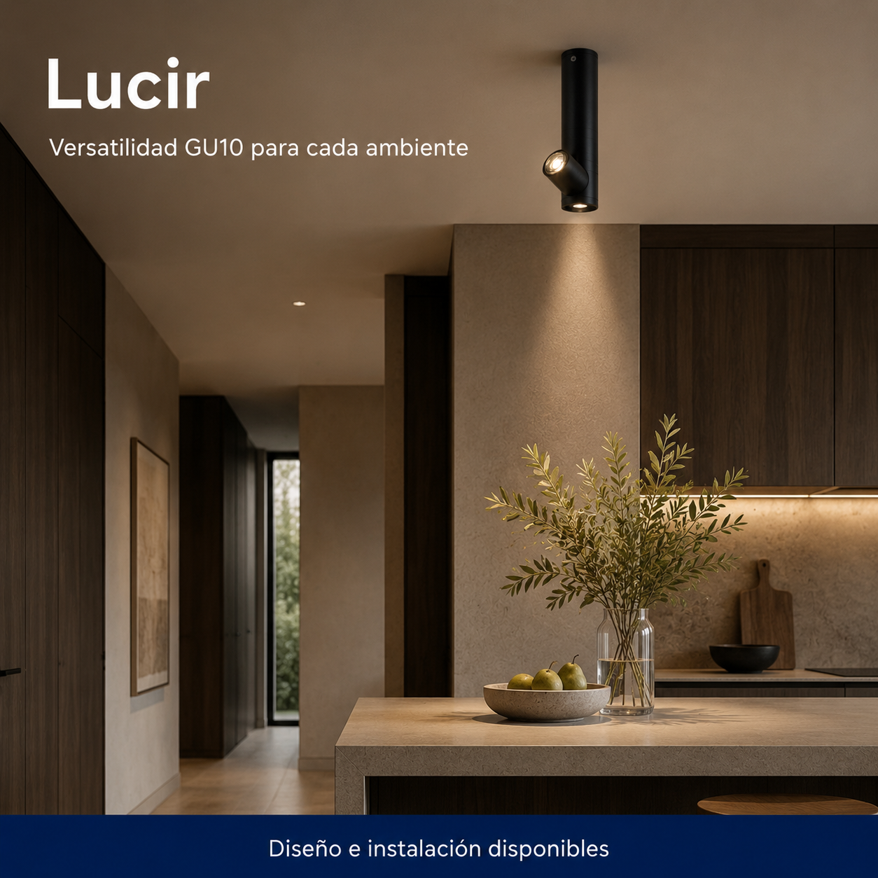 Lucir instalado en ambiente interior o exterior