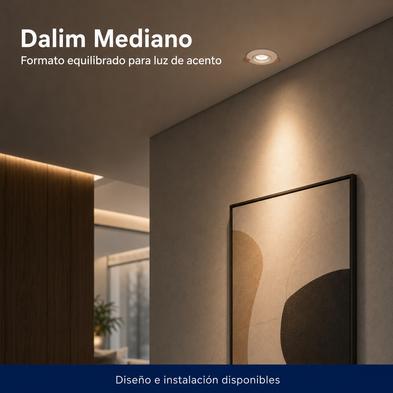Dalim Mediano instalado en ambiente interior o exterior