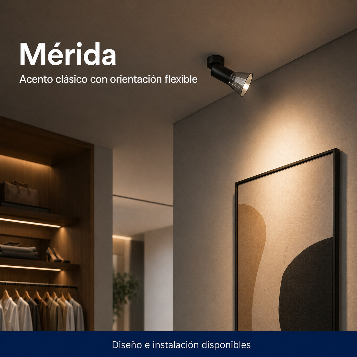 Merida instalado en ambiente interior o exterior