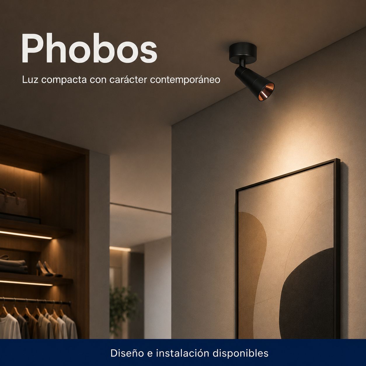 Phobos instalado en ambiente interior o exterior