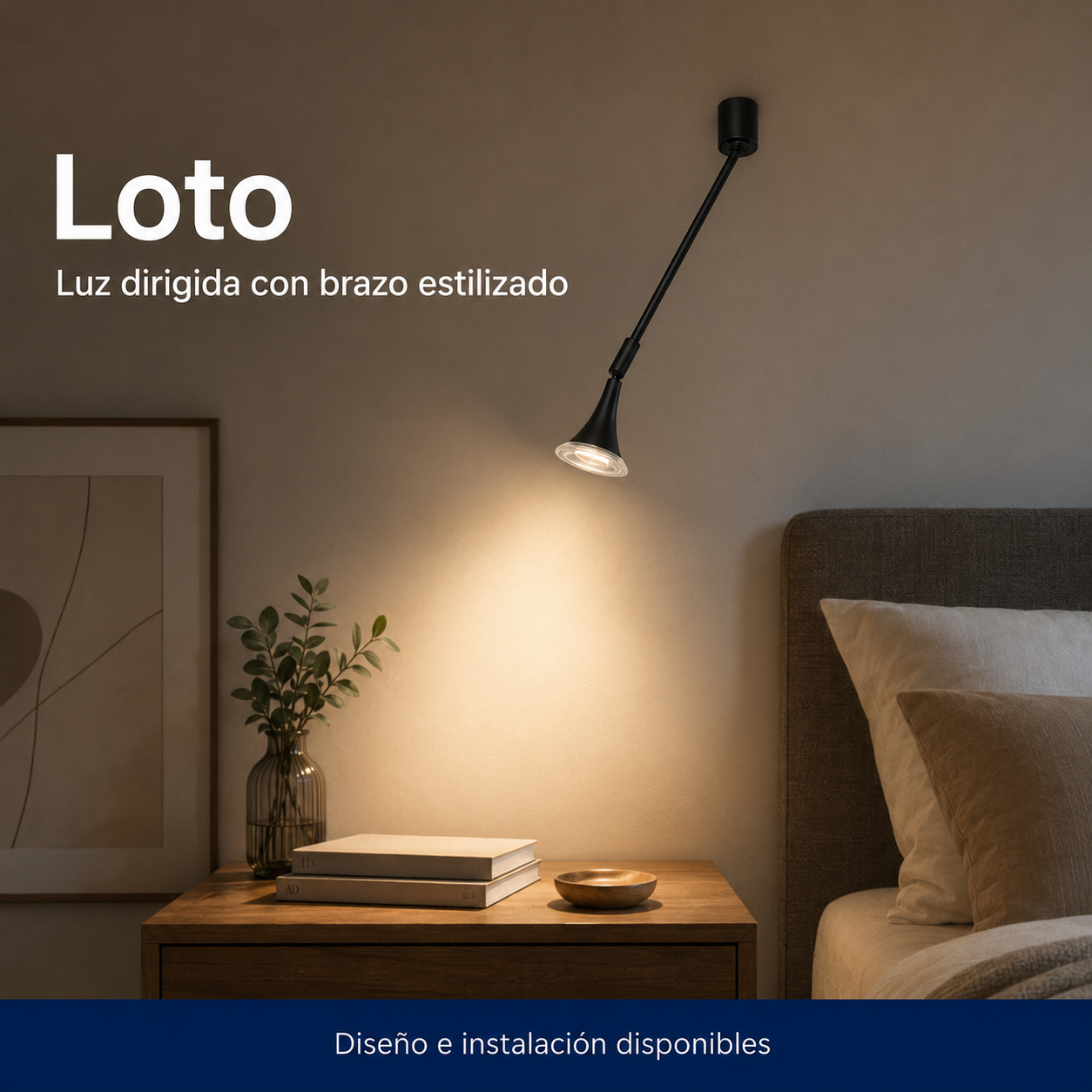 Loto instalado en ambiente interior o exterior