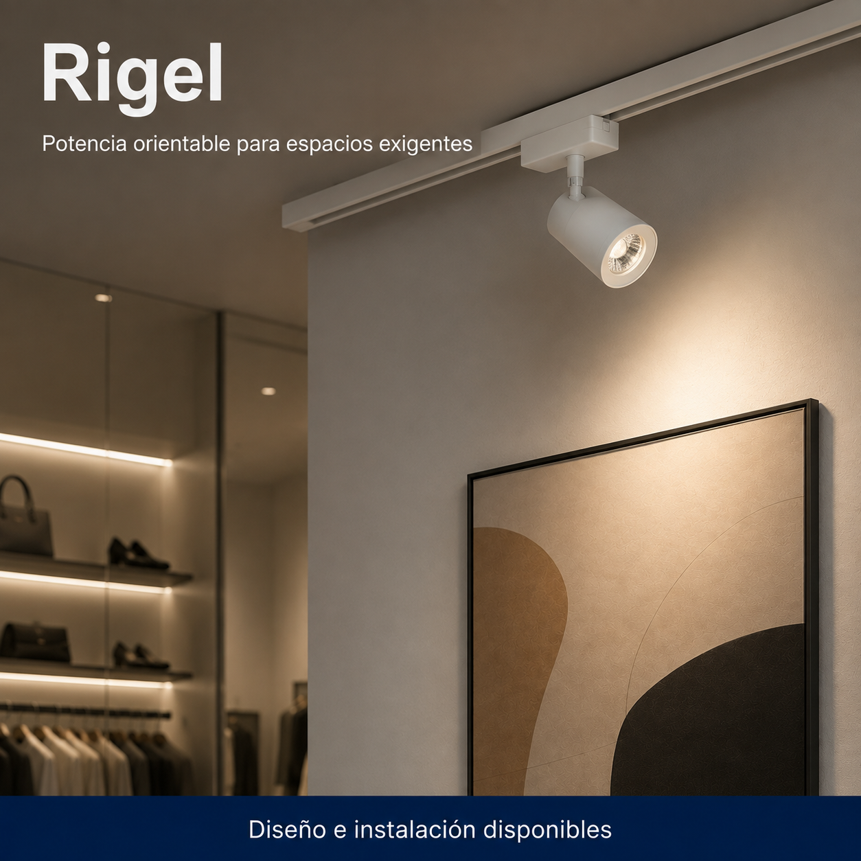 Rigel instalado en ambiente interior o exterior