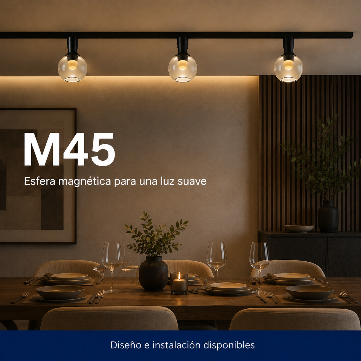 M45 instalado en ambiente interior o exterior