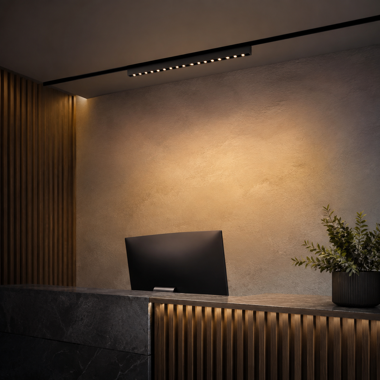 Grille Puntos instalado en ambiente interior o exterior